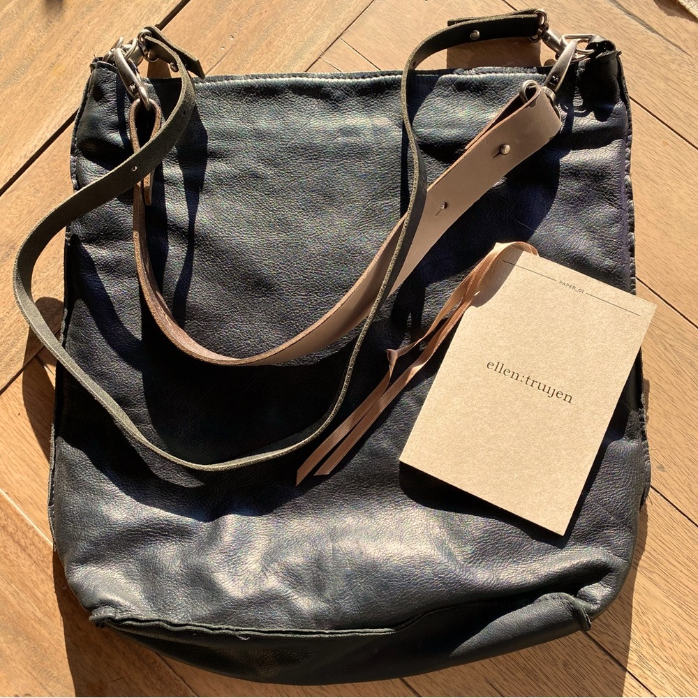 ELLEN TRUIJEN — Black leather bag from the Netherlands